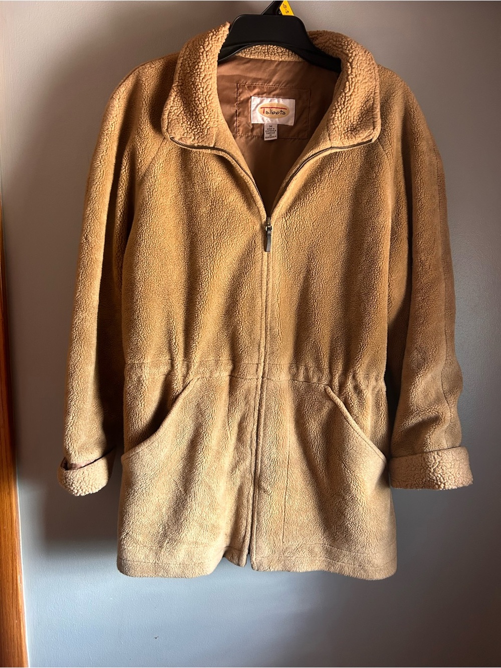 Talbots Camel Teddy/Sherpa Coat